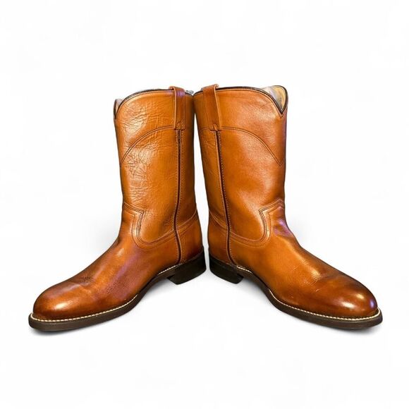 Vulcan Men’s Pull-On Work Boots Size 9.5 EW Brown Leather Oil-Resistant Sole - Picture 4 of 7